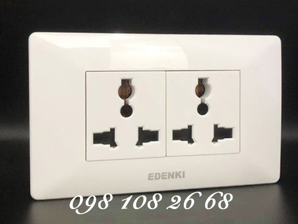 ổ cắm 3 chấu edenki