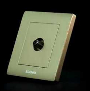 Bộ ổ cắm truyền hình cáp Edenki Elegant EE-S01-G