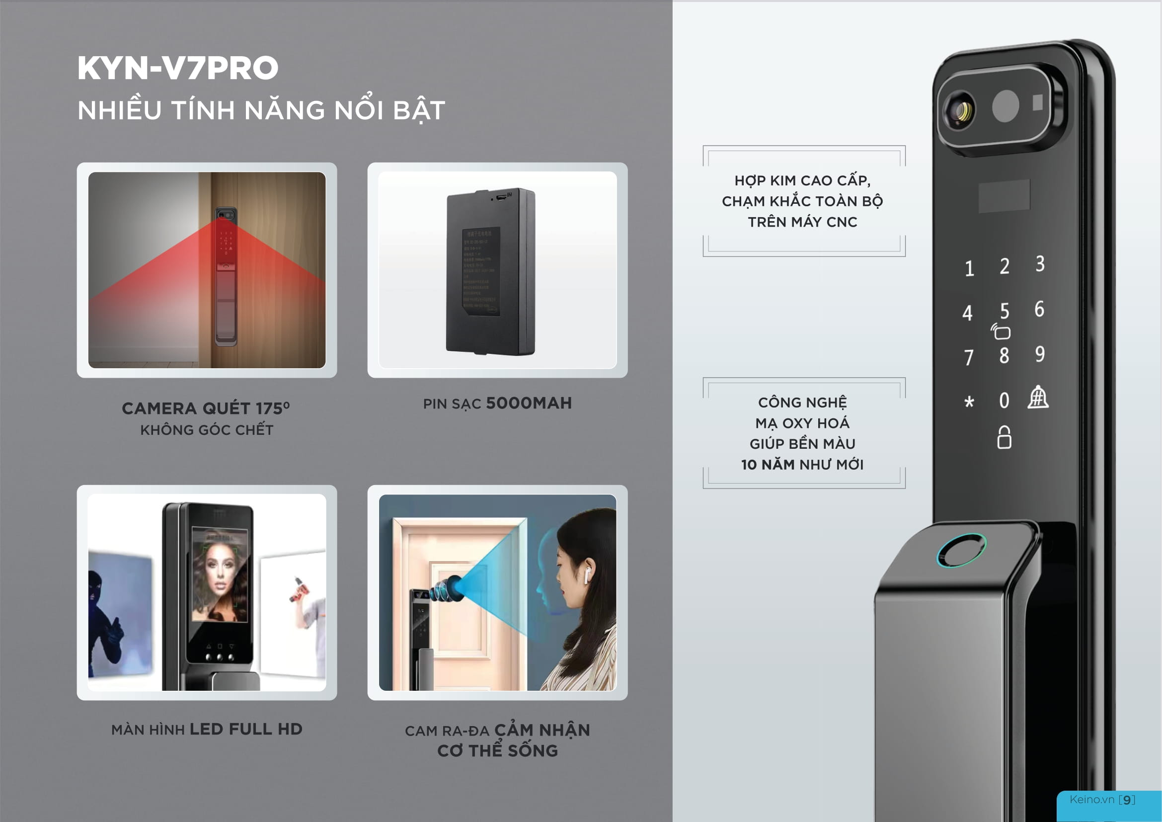 khóa điện tử KEINO V7 Pro