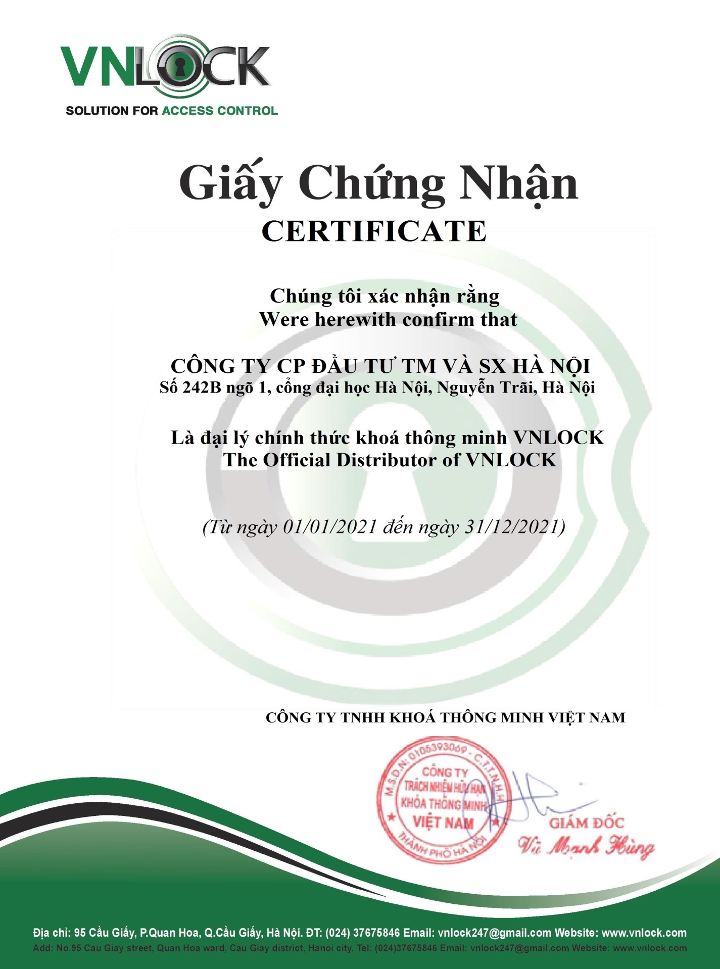 Đại lý khóa VNlock chính hãng giá rẻ